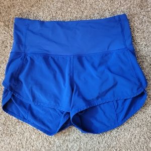 Lululemon size 6, royal blue, shorts with a 2.5 inseam